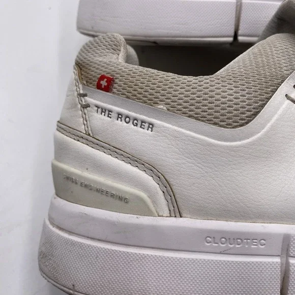 On Cloud The Roger Advantage Men's Size 10.5 White Shoes - Picture 6 of 14
